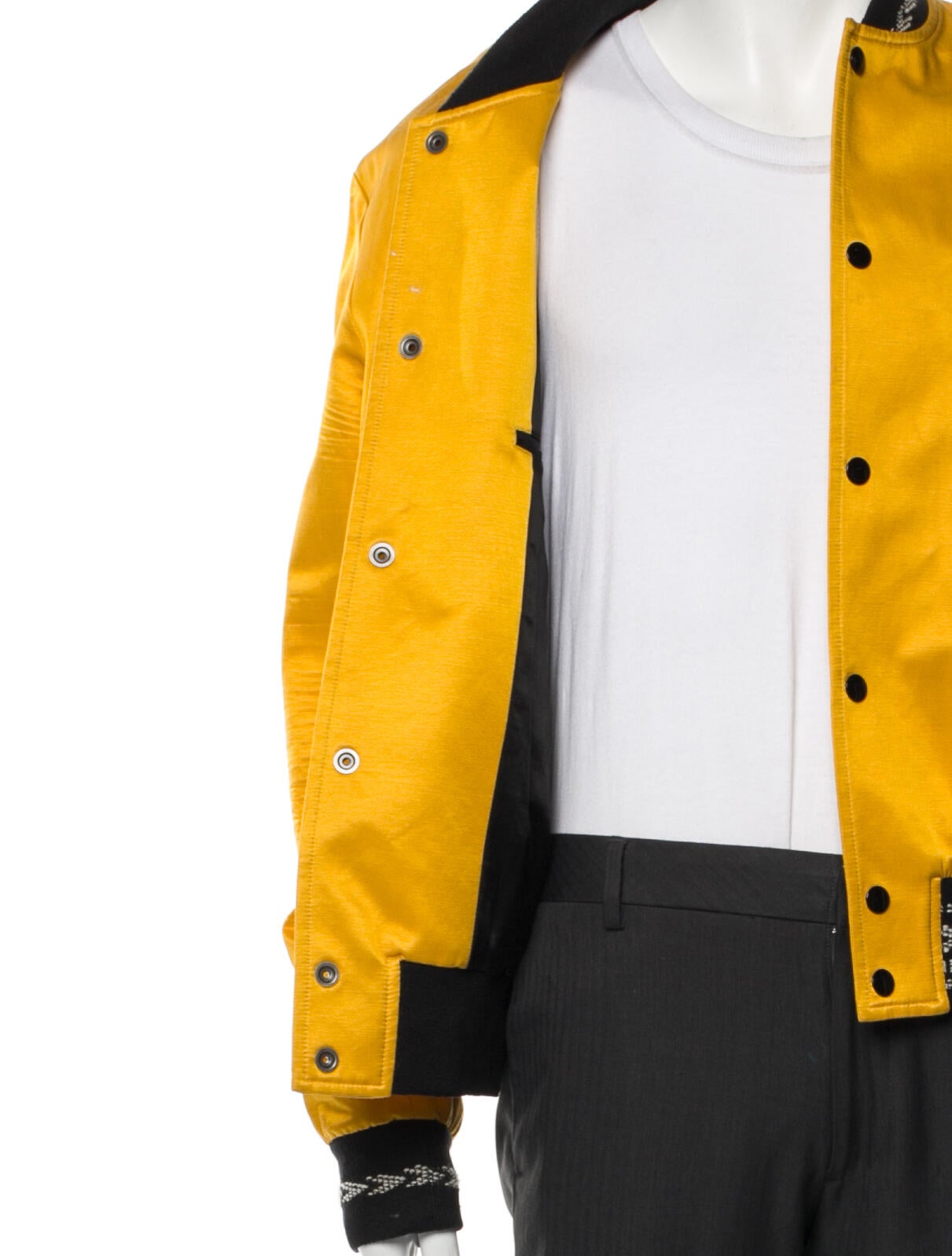 Saint Laurent 2018 Graphic Print Varsity Jacket